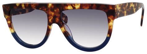 celine shadow sunglasses havana blue|who makes Celine sunglasses.